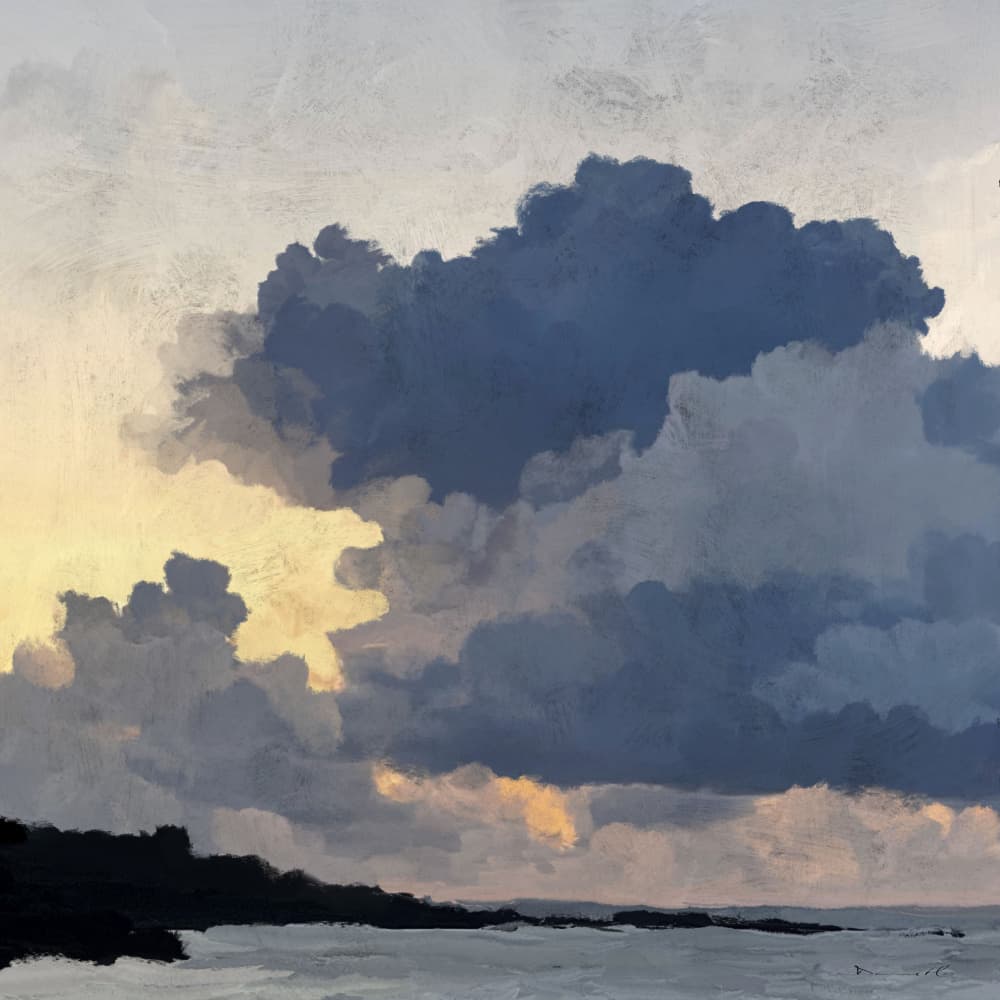 Porthmeor Sunset by Dan Hobday — canvas wall art