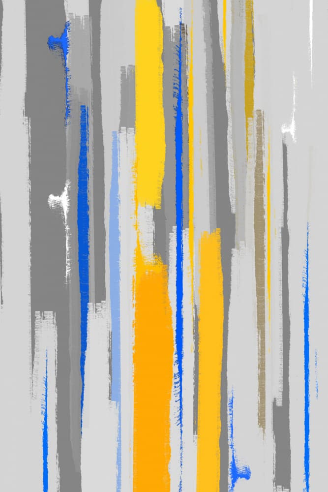 Vibrant Abstract Stripes by Fun Qui — canvas wall art