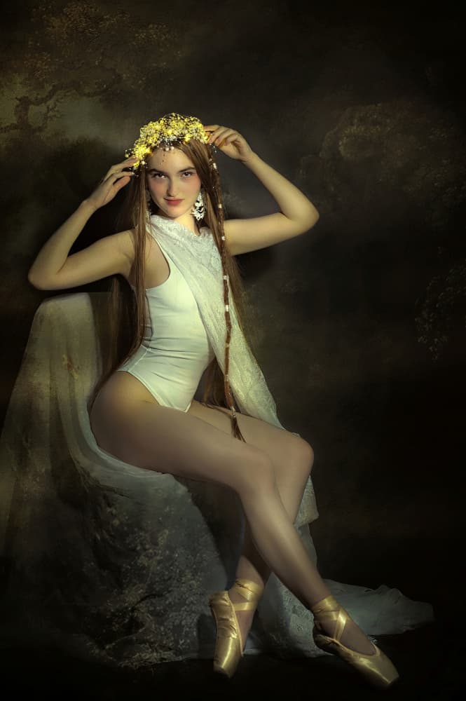 Ethereal Ballerina Crown by Adela  Lia Rusu — canvas wall art