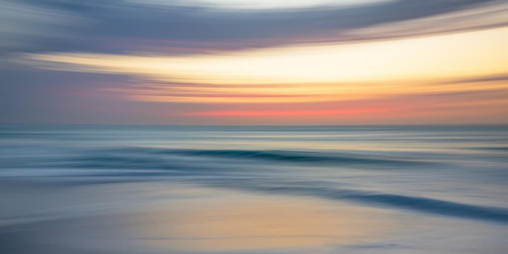 Soft Pastel Ocean by Ryno Botha — canvas wall art
