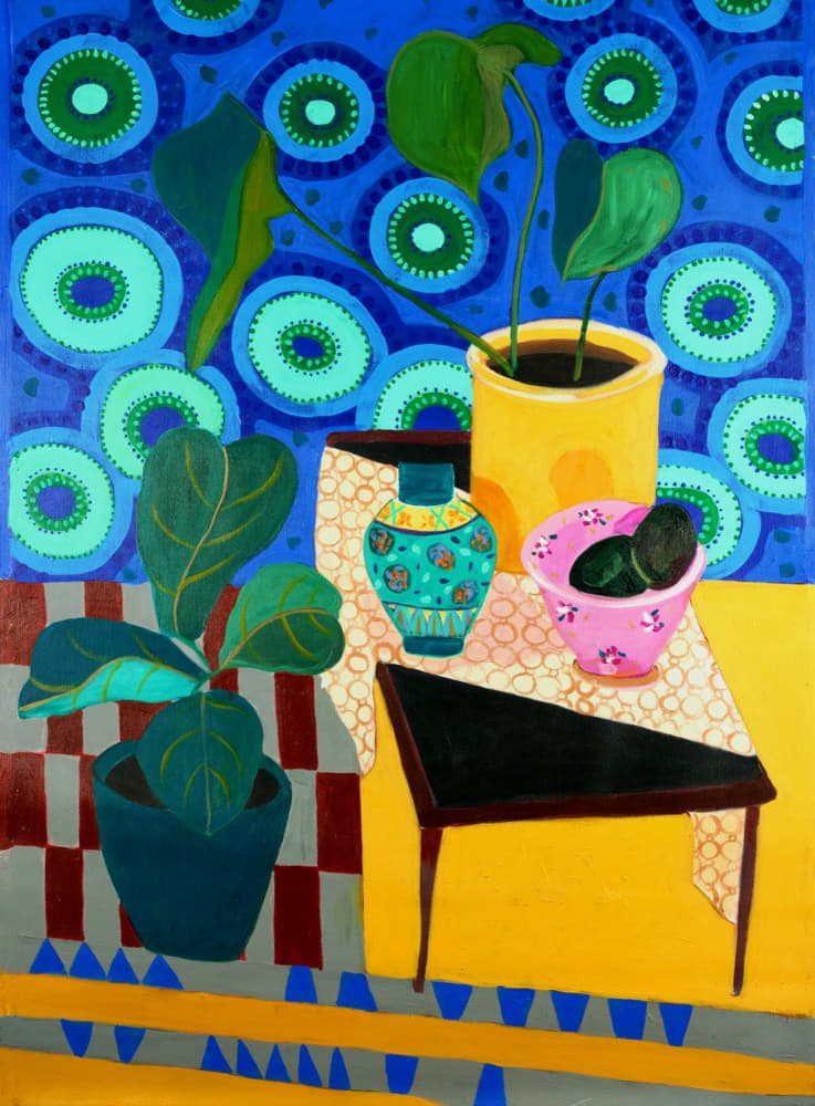 Vibrant Plant Still Life by Monica Prentice — canvas wall art