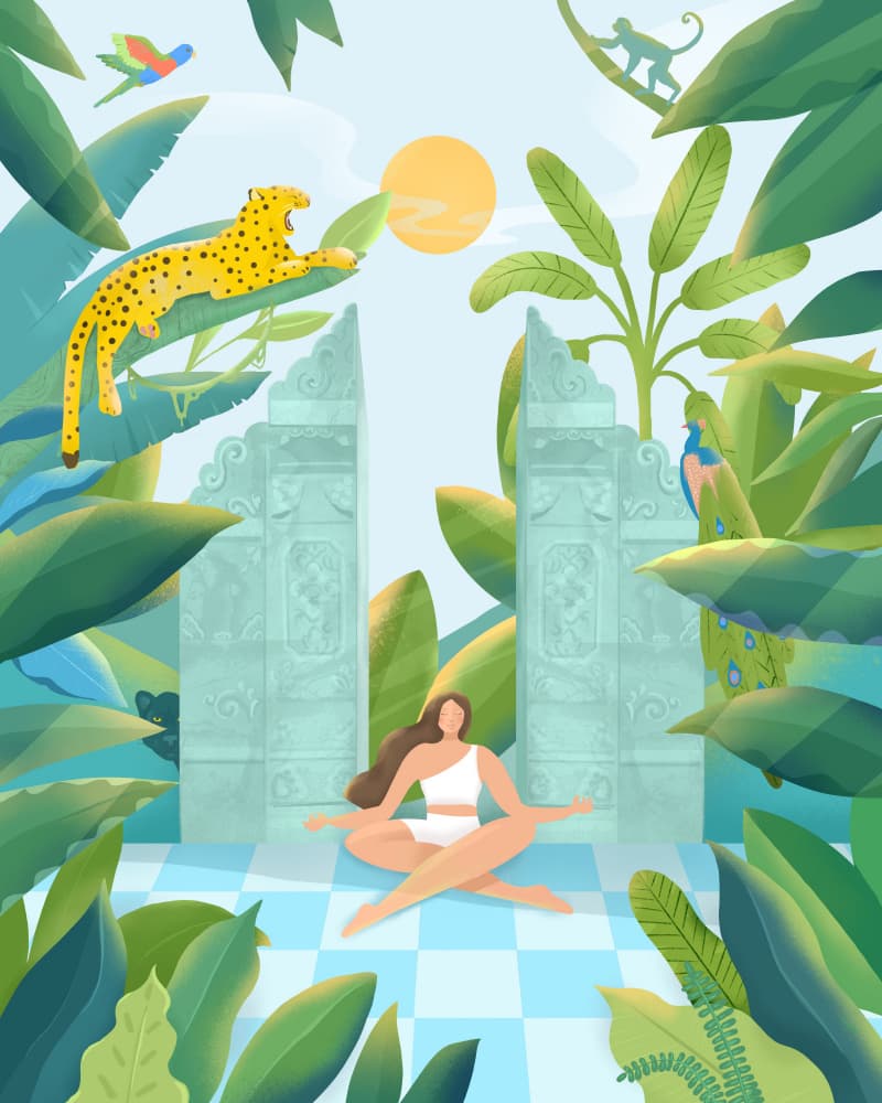 Jungle Zen by Petra Lizde — canvas wall art