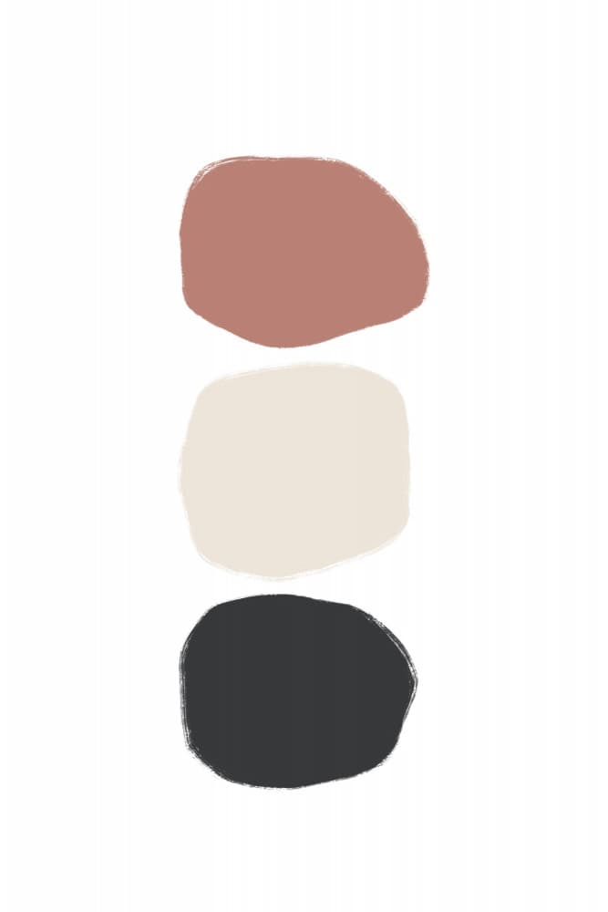 Earthy Trio Forms by uplusmestudio — canvas wall art