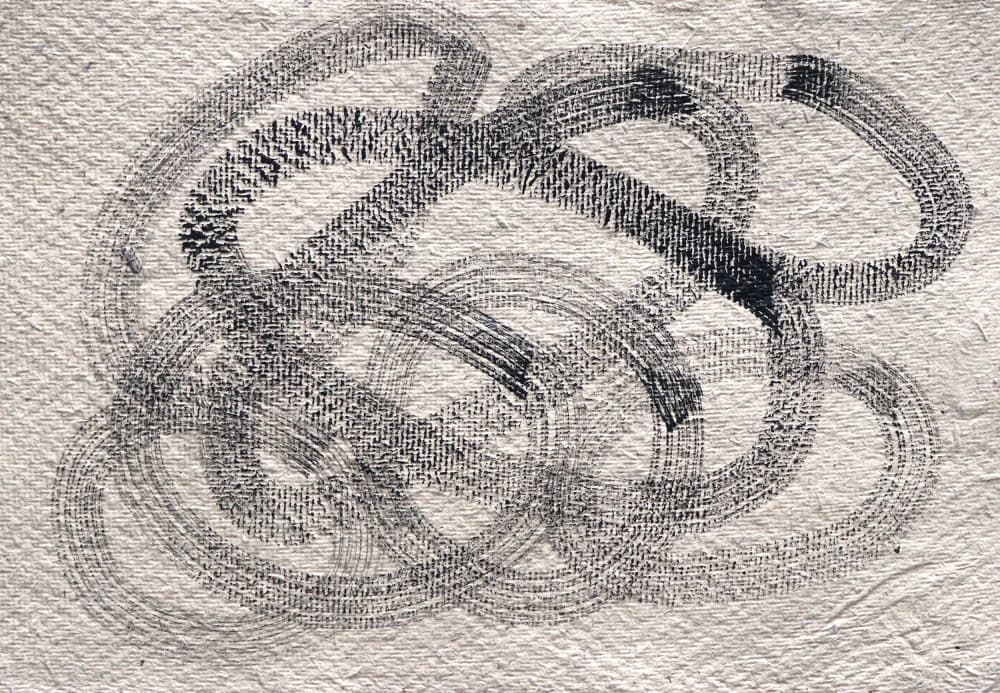 Textured Looping Lines by Santhosh ch — canvas wall art