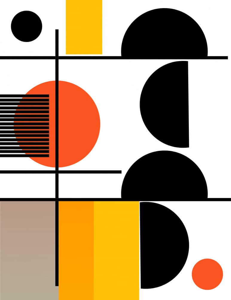 Bold Geometric Composition by Nicholas — canvas wall art