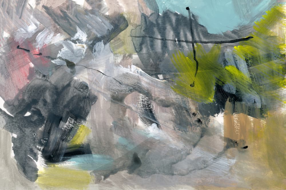 Dynamic Muted Abstract by cartissi — canvas wall art