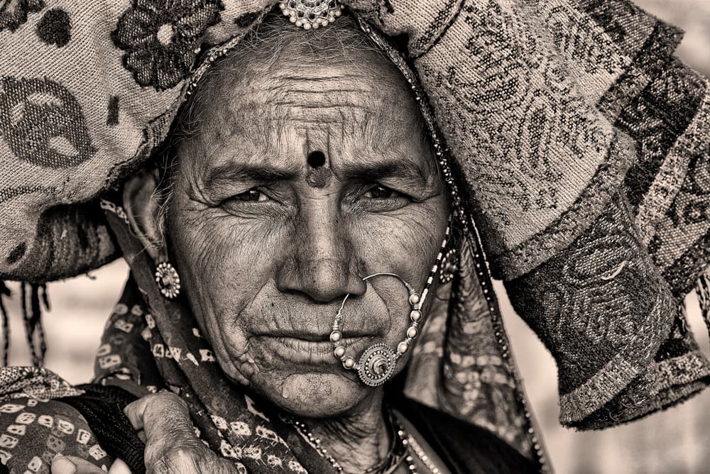 Timeless Indian Beauty by Lou Urlings — canvas wall art