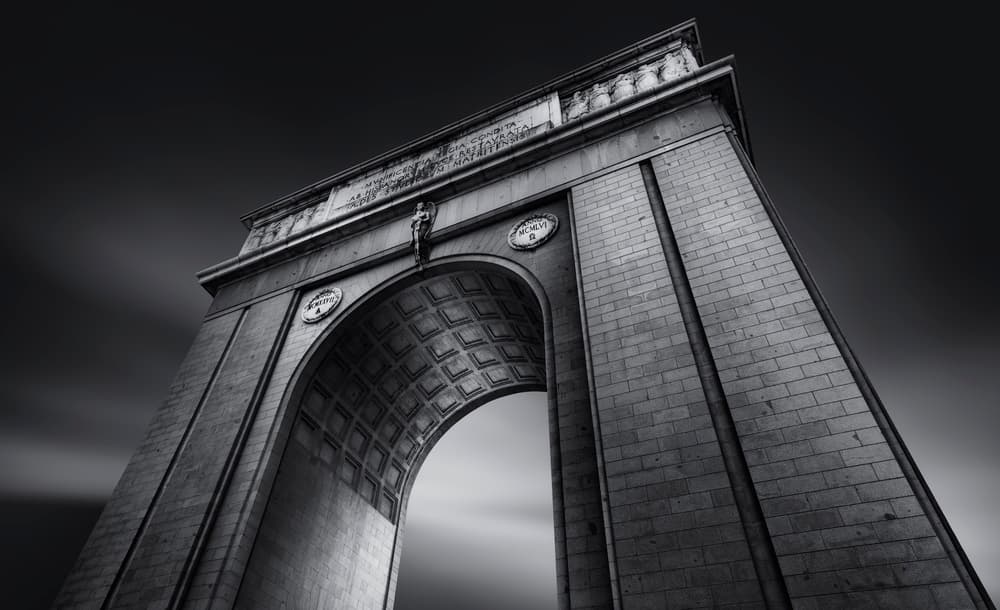 Grand Arch Perspective by Jorge Ruiz Dueso — canvas wall art