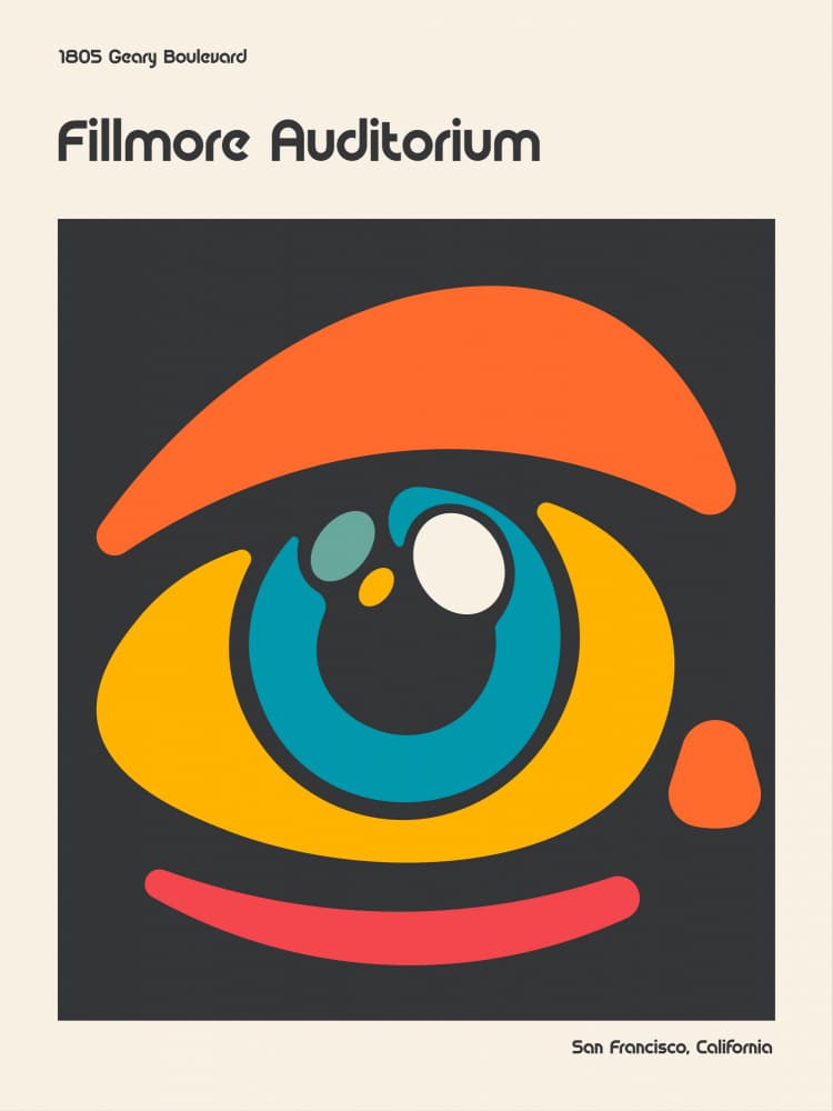 Colorful Abstract Eye by Retrodrome — canvas wall art