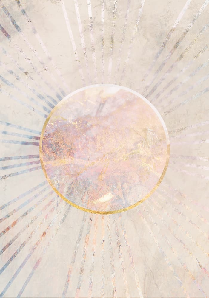 Ethereal Golden Orb by Sarah Manovski — canvas wall art