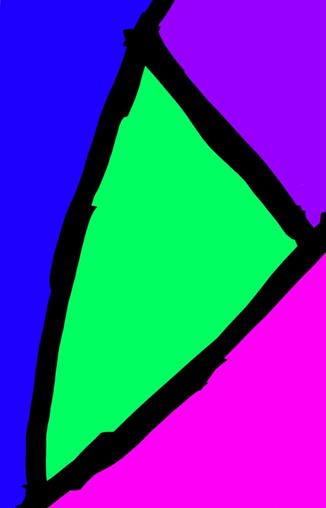Geometric Color Block by Olea Huuska — canvas wall art