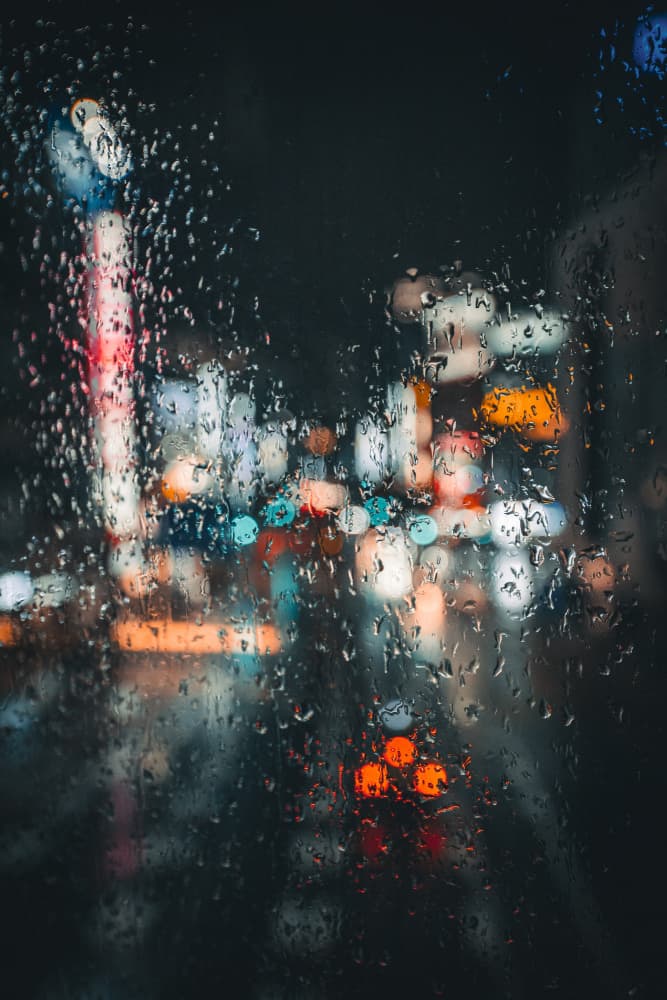 Rainy City Lights by Murakyami Daichi — canvas wall art