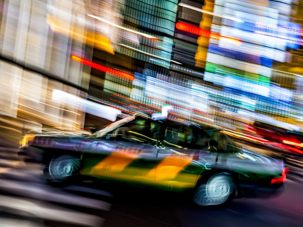 Dynamic City Motion by Atsushi Inamura — canvas wall art