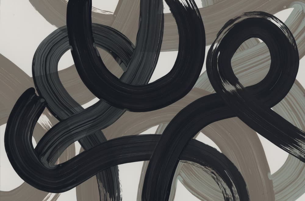Intertwined Line Art by Edward Selkirk — canvas wall art