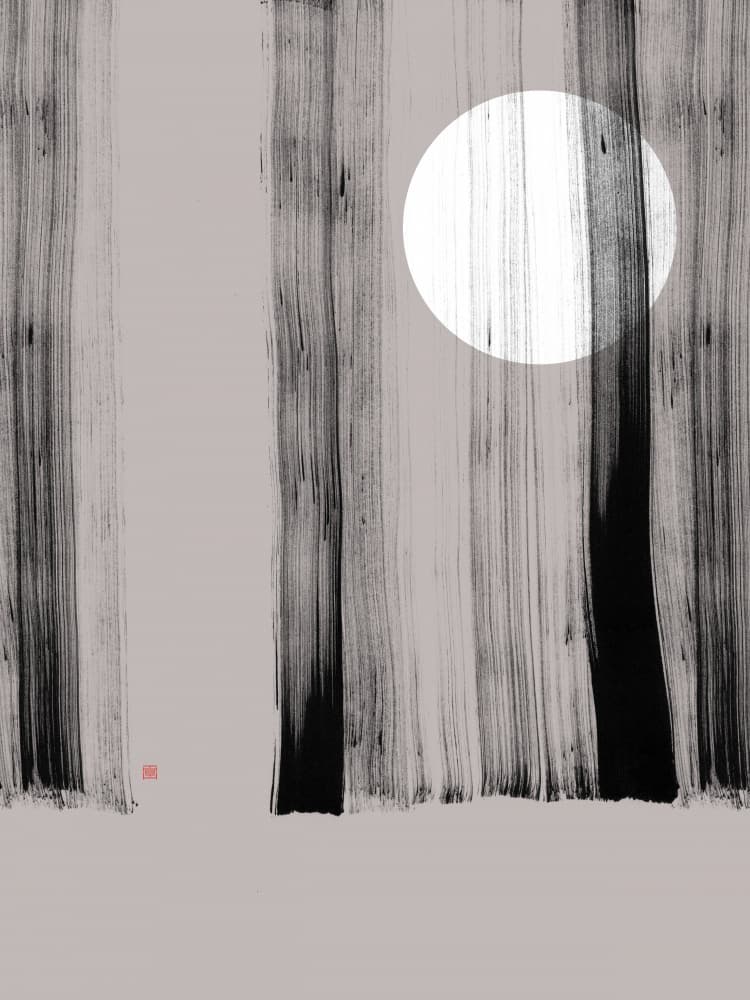 Moonlit Zen Forest by Thoth Adan — canvas wall art
