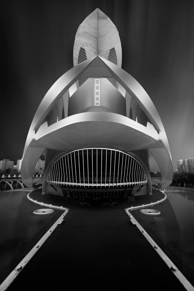 Monochrome Valencia Icon by Anto Camacho — canvas wall art