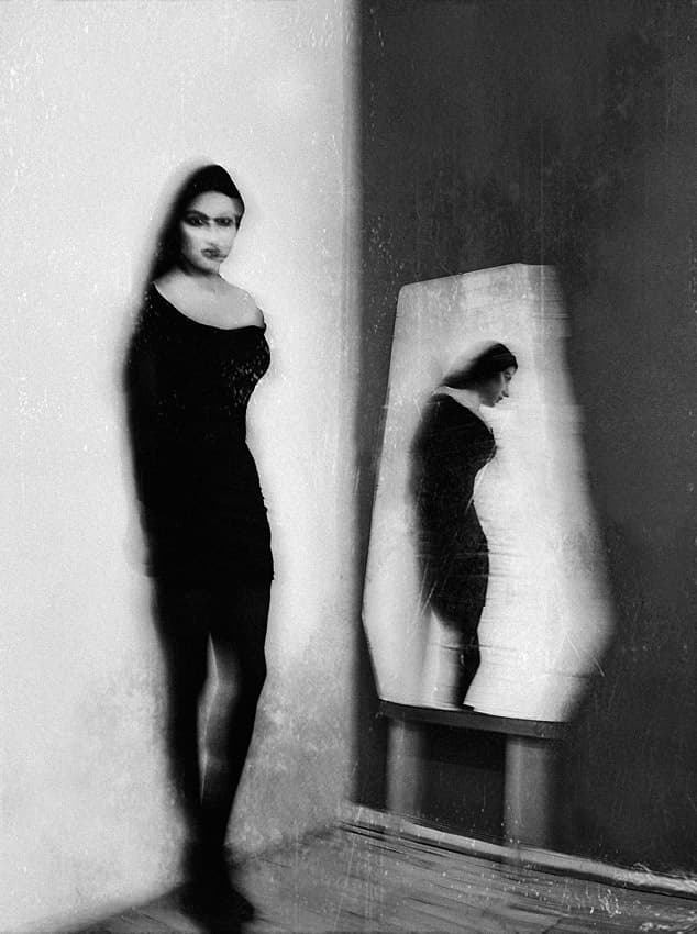 Elegant Woman Reflection by Inga Ivanova — canvas wall art