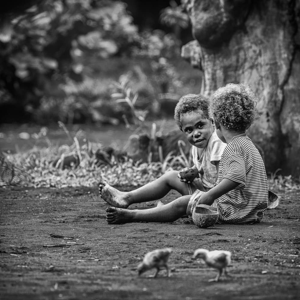 Curious Children Outdoors by Pavol Stranak — canvas wall art