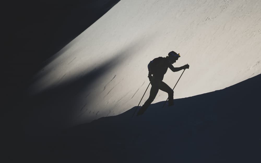 Alpine Ascent Silhouette by Matej Rumansky — canvas wall art