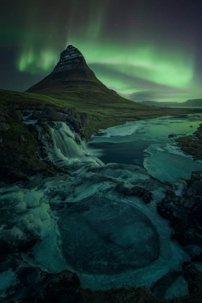 Icelandic Northern Lights Magic by David Martin Castan — canvas wall art