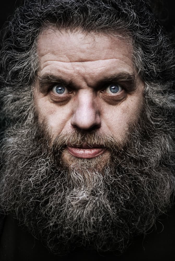 Intense Bearded Man by Peter Davidson — canvas wall art