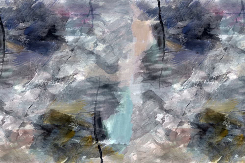 Muted Abstract Flow by cartissi — canvas wall art