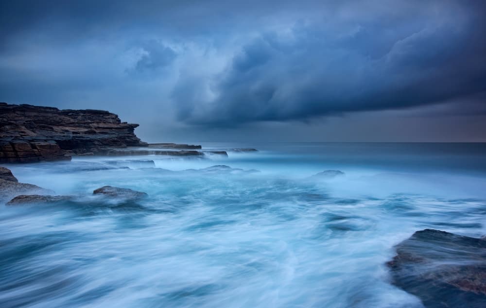 Serene Coastal Waters by Yan Zhang — canvas wall art