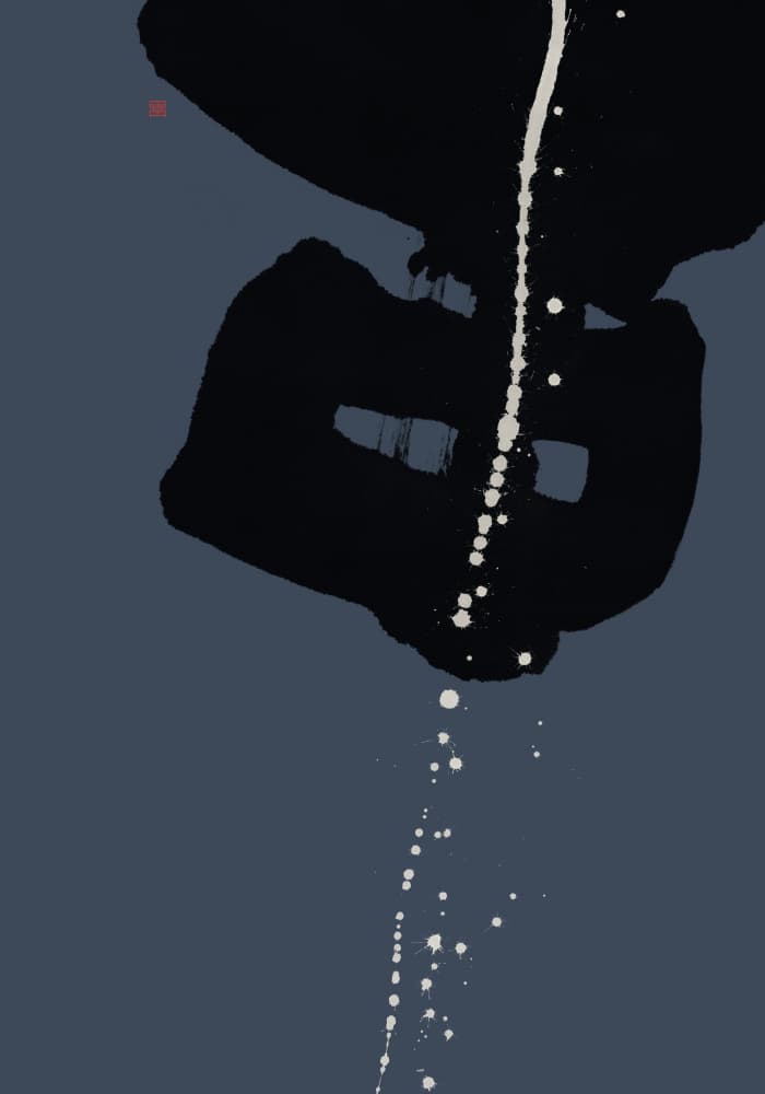 Dynamic Ink Splatter by Thoth Adan — canvas wall art