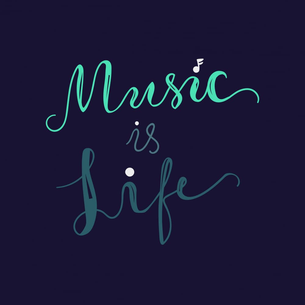 Music Is Life by Marika Barsrsind — canvas wall art