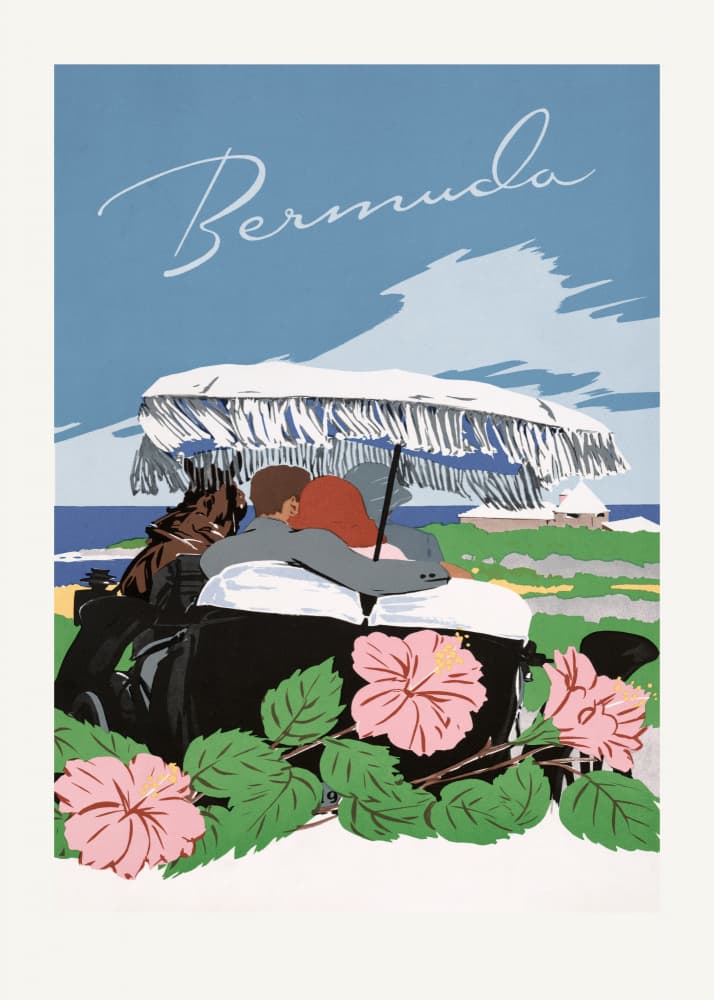 Bermuda (1940 1950) By Adolph Treidler by Vintage Travel Poster — canvas wall art