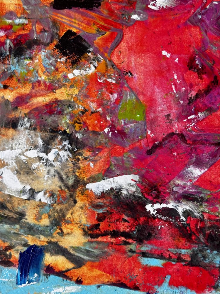 Vibrant Abstract Layers by Preston Harmon — canvas wall art