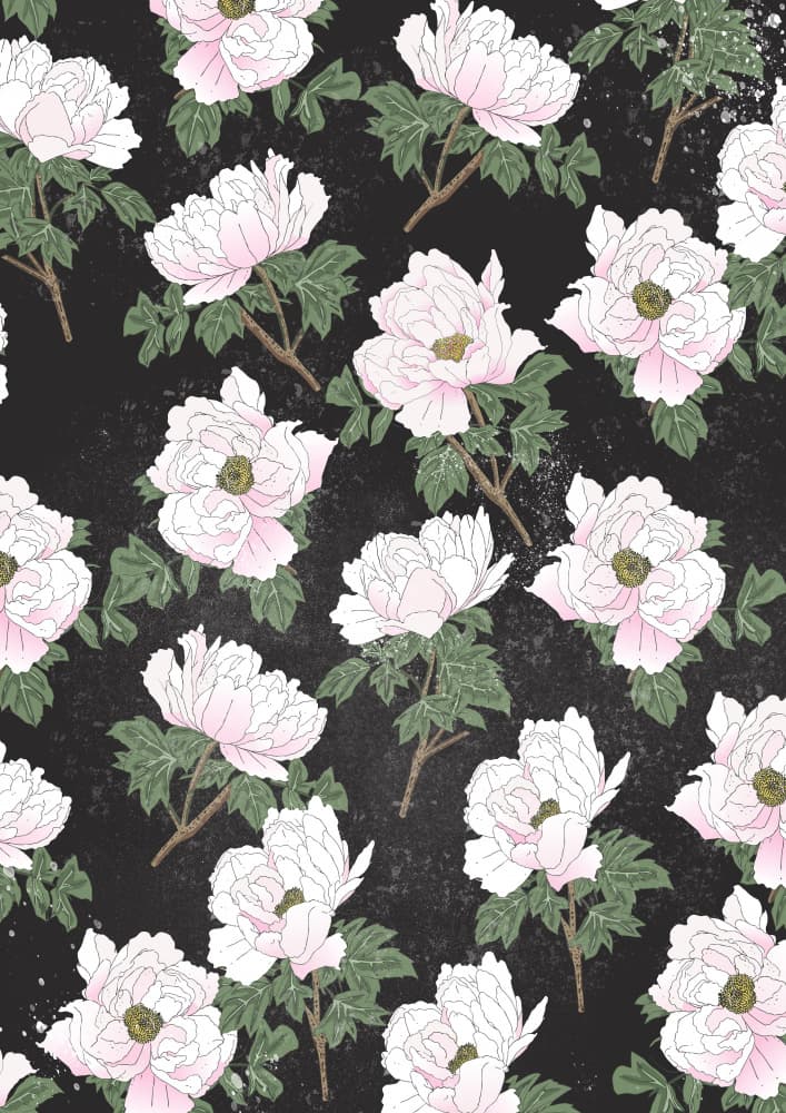 Graceful Pink Peonies by Nicholas — canvas wall art
