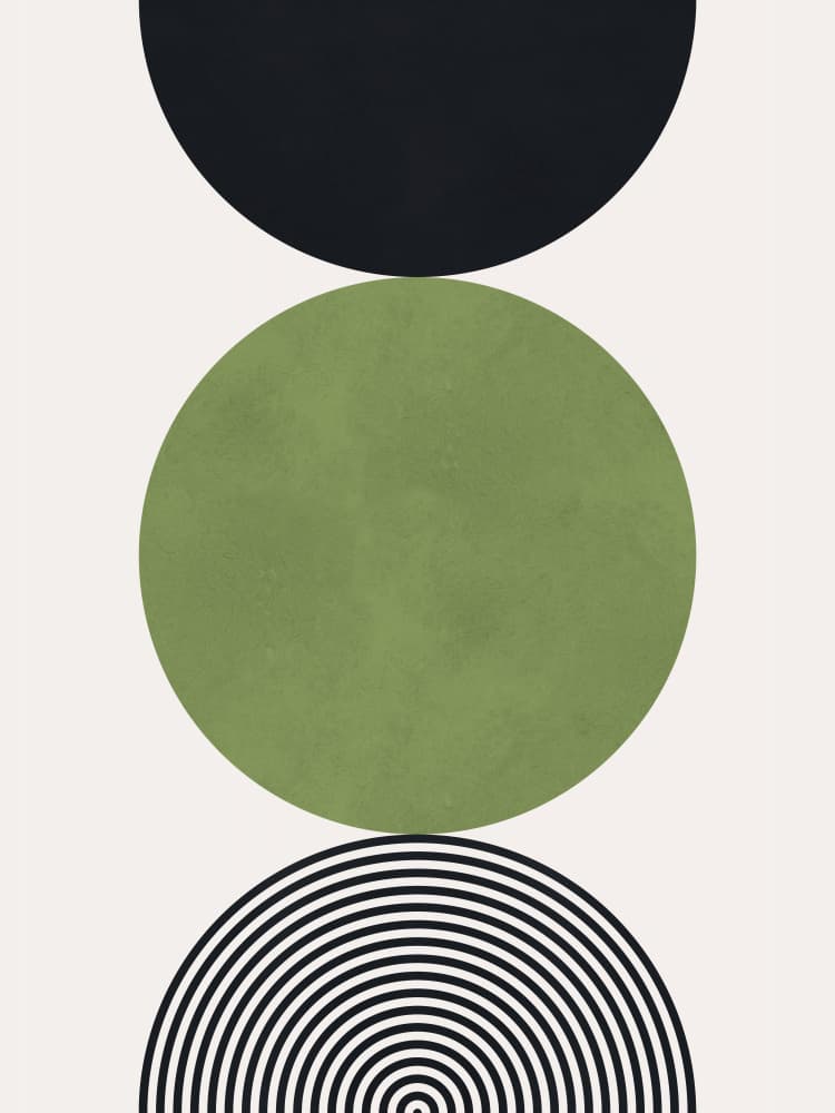 Earthy Abstract Geometry by Vitor Costa — canvas wall art