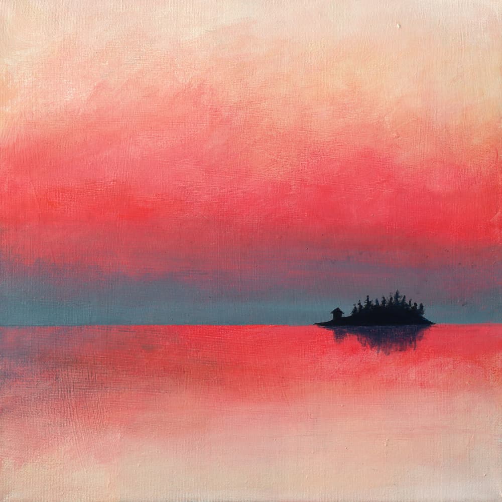Serene Island Sunset by Ania Witwitzka — canvas wall art