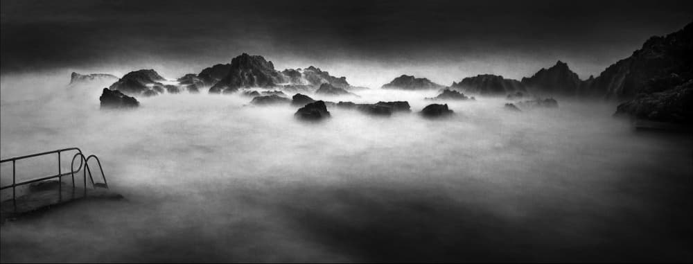 Misty Ocean Steps by  Leonard Cocks — canvas wall art