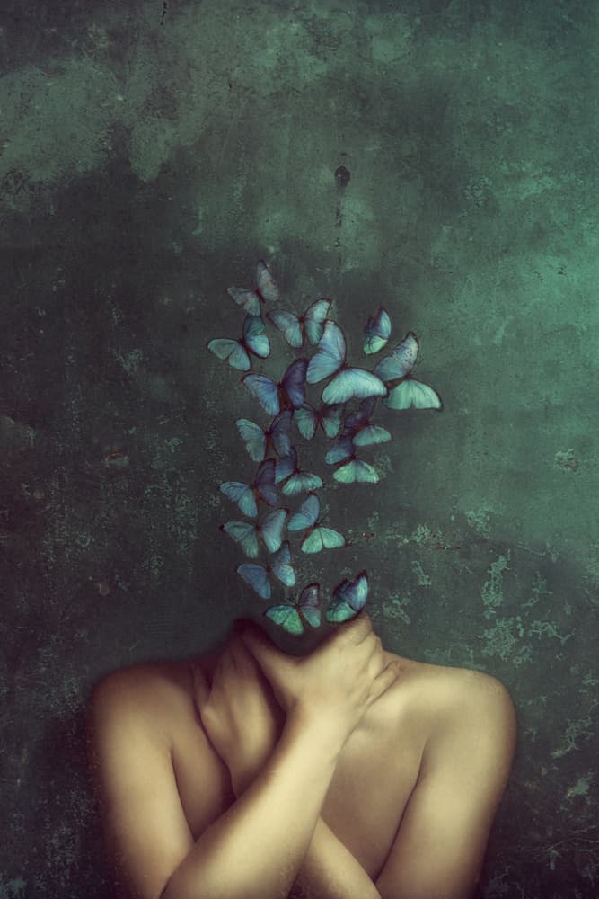 Ethereal Butterfly Woman by Sima Bivolarska — canvas wall art