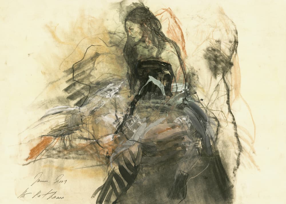 Expressive Dancer by Ute Rathmann — canvas wall art