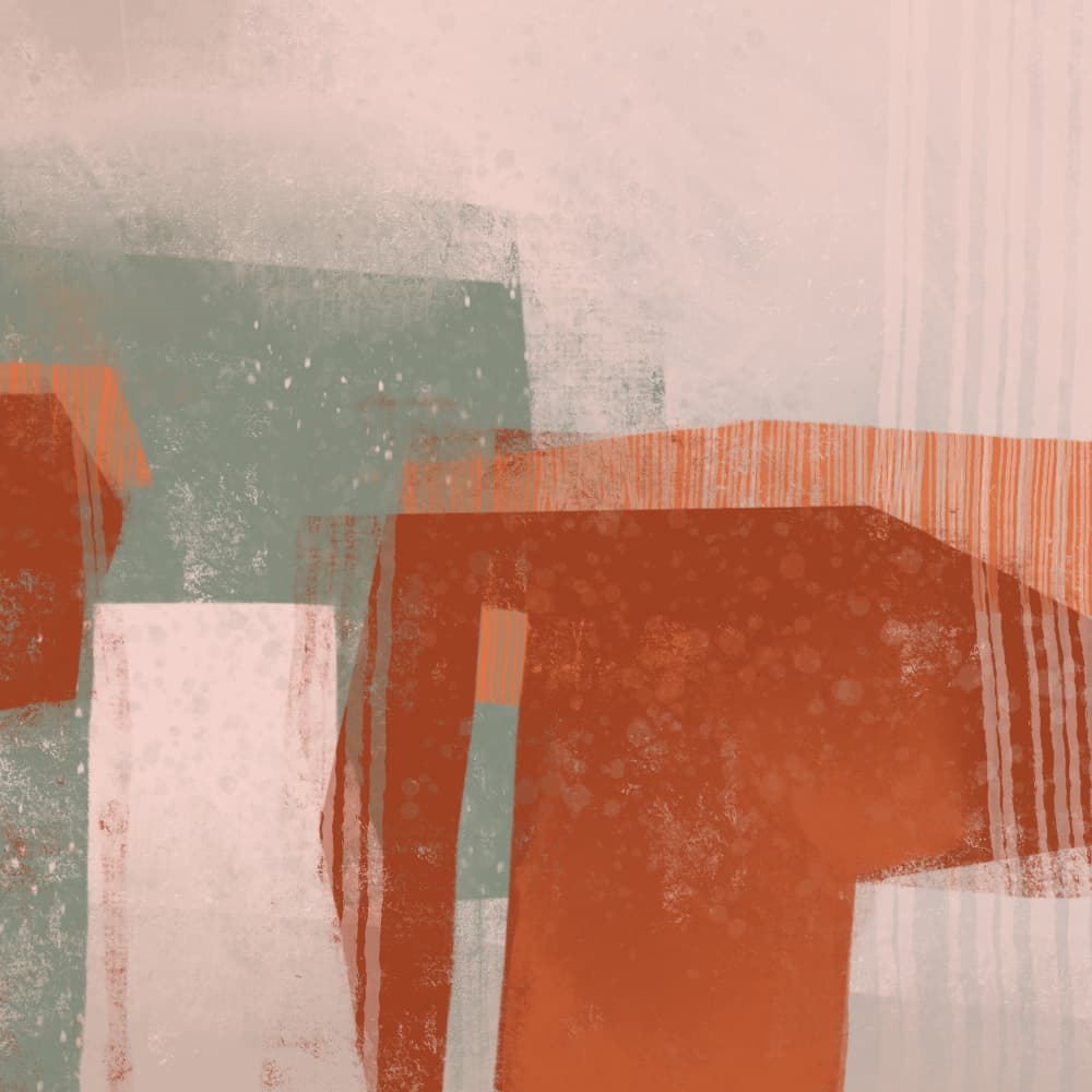 Modern Earthy Blocks by MANSI SAXENA — canvas wall art