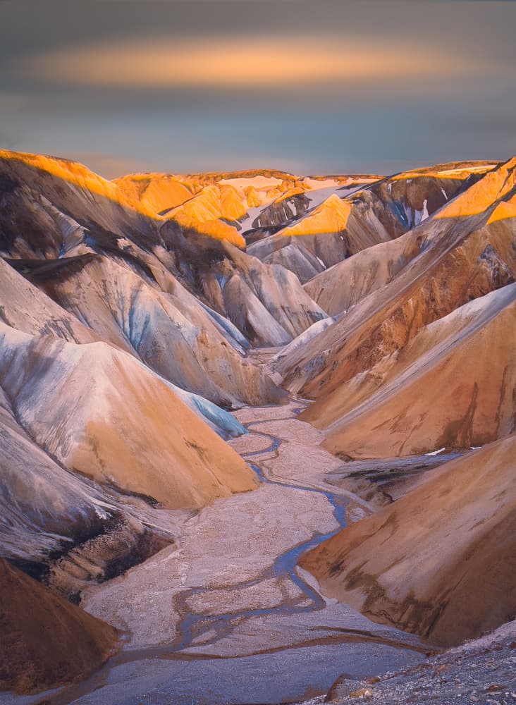 Colorful Mountain Sunset by Dawn X W — canvas wall art