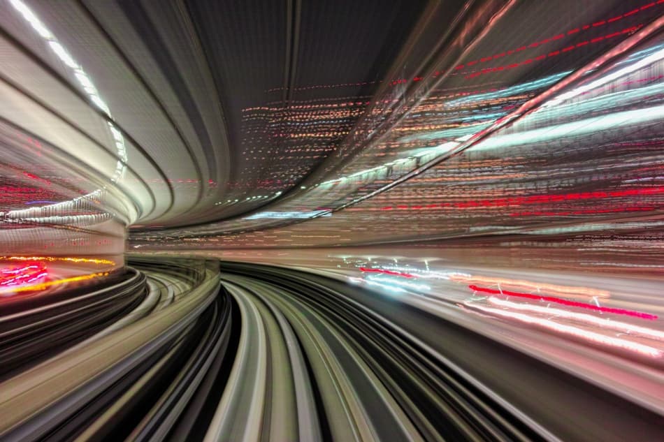 Dynamic Night Travel by Shigehiro Ono — canvas wall art