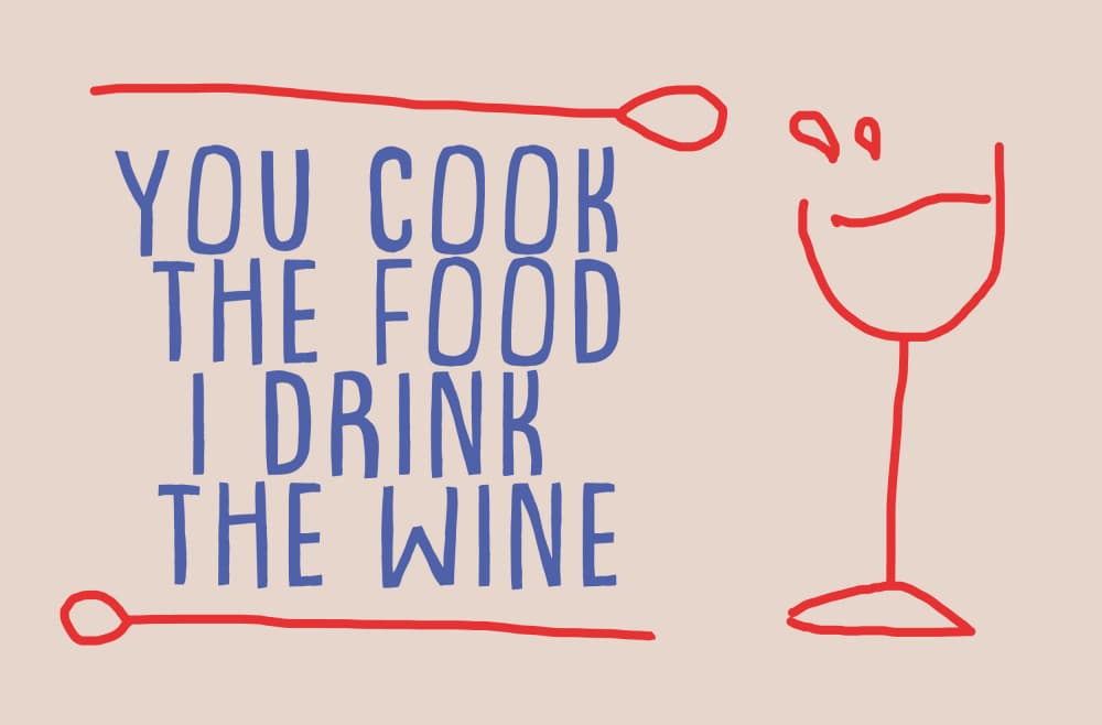 Cook Food Drink Wine by Aylin Demir — canvas wall art