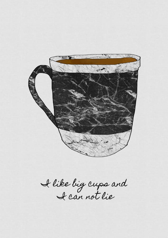 I Like Big Cups by Orara Studio — canvas wall art