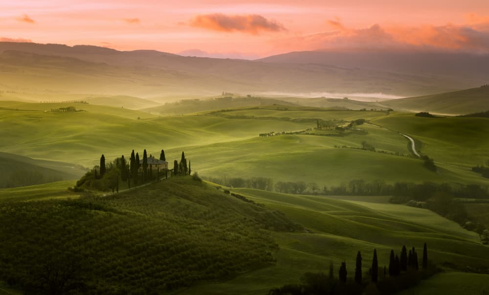 Misty Tuscan Morning by Fernando Piçarra — canvas wall art