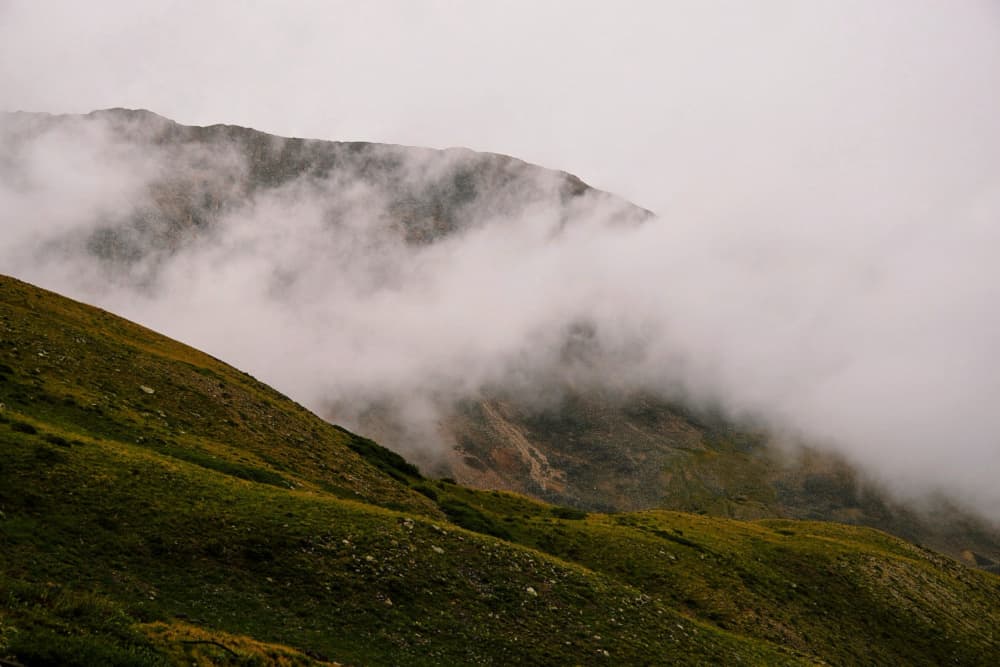 Misty Mountain Landscape by Del Mundo Imagery — canvas wall art