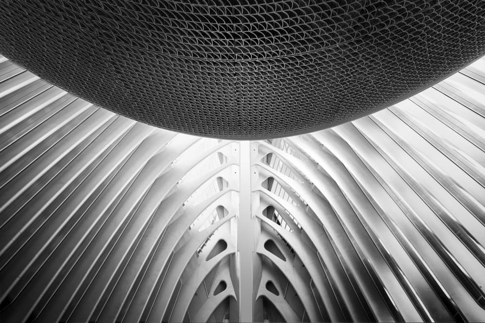 Dynamic Ribbed Architecture by Greetje van Son — canvas wall art