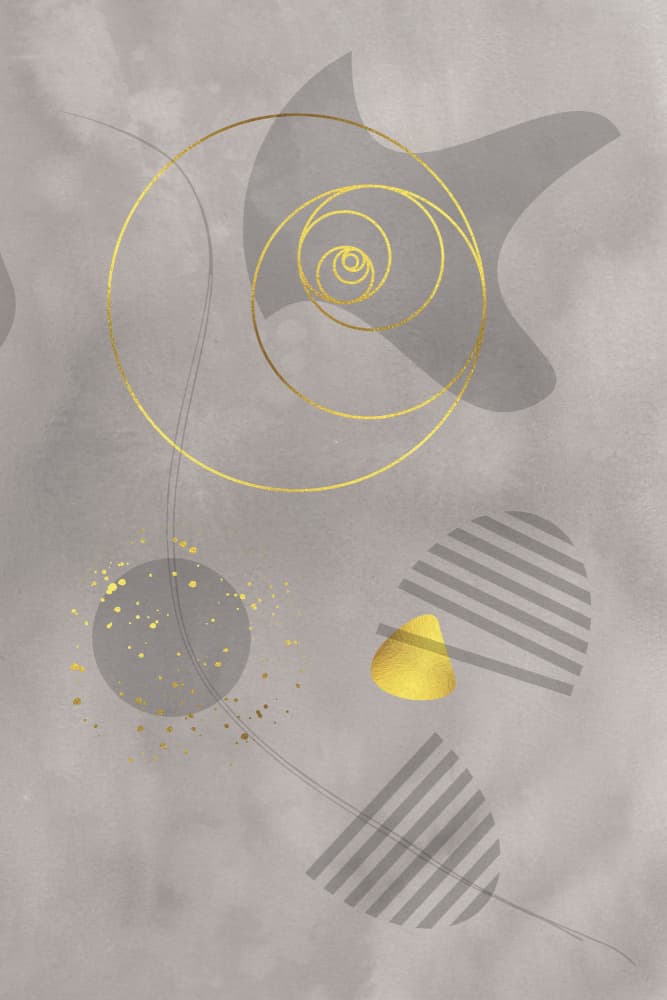 Abstract Golden Flow by Melanie Viola — canvas wall art