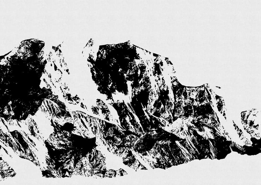 Dramatic Mountain Peaks by Orara Studio — canvas wall art