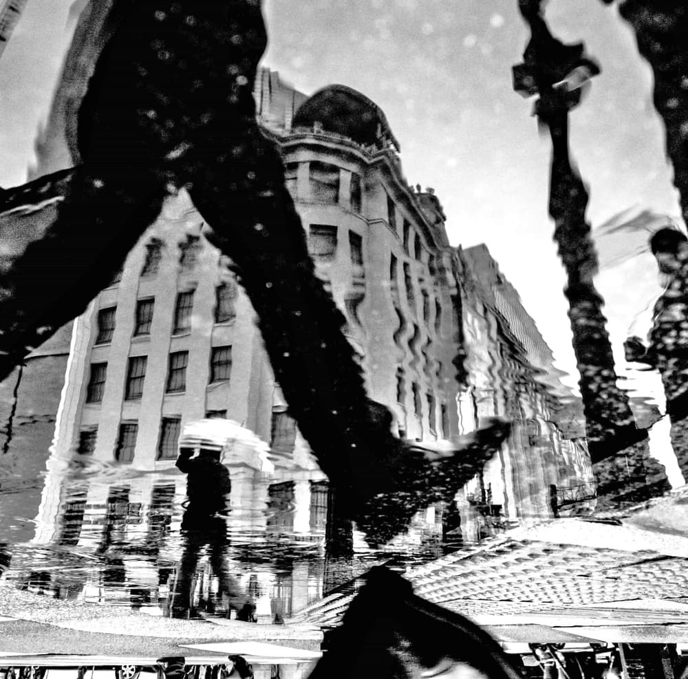 Urban Rain Reflection by Masahiro Miyagi — canvas wall art