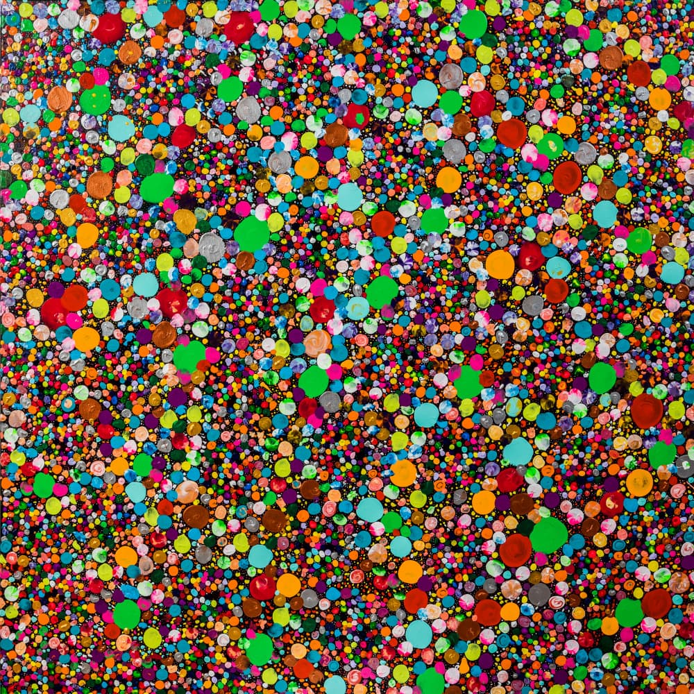 Colorful Confetti Burst by Lorenzo A Roe — canvas wall art