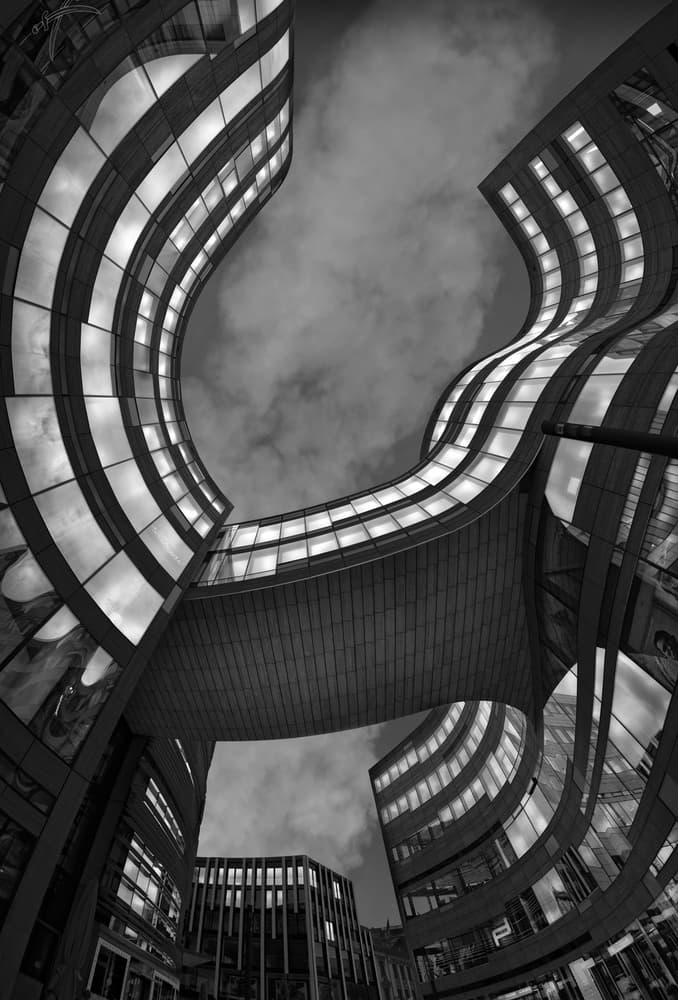 Curved Modern Architecture by Wolfgang Mothes — canvas wall art
